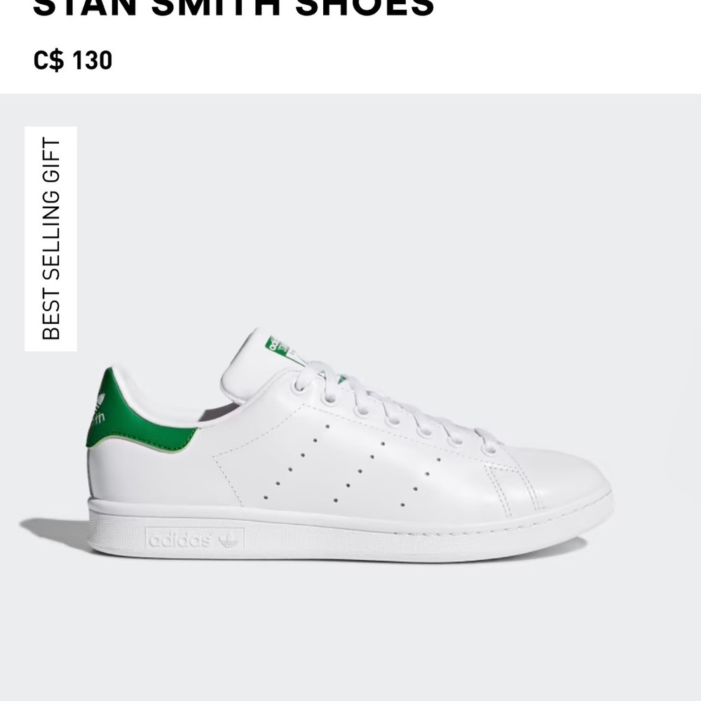 Adidas Stan Smith White Green Sneakers